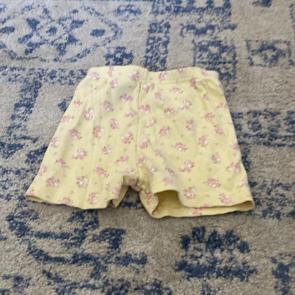 Yellow flowers shorts